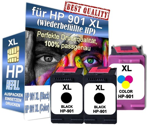 Tintenpatronen für 901 - hp,